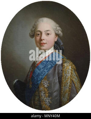 Anglais : Louis XVIII, comte de Provence (1755-1824) Le comte d'Artois en 1773 (futur Charles X de France) 1771. Louis-Michel Van Loo, 1224 - Le comte d'Artois, plus tard Charles X de France Banque D'Images