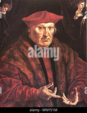 Portrait d'Erard de La Marck (1472-1538) 1528. 1230 Vermeyen-Marck Banque D'Images