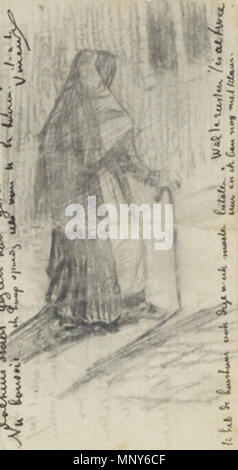 . Anglais : Vincent van Gogh - vieille femme avec un châle et un walking-stick (JH), 110 croquis en lettre 207 1882, Van Gogh Museum, Otterlo. . 3 mars 2012. Vincent van Gogh (1853-1890) Noms alternatifs Vincent Willem van Gogh, peintre néerlandais Description tiroir et graveuse Date de naissance/décès 30 mars 1853 - 29 juillet 1890 Lieu de naissance/décès Zundert Auvers-sur-Oise entre période de travail vers 1880 et vers juillet 1890 lieu de travail Pays-bas (Etten, La Haye, Nuenen, …, avant 1886), Paris (à partir de 1886 jusqu'en 1887), Arles (de 1888 à 1889), Aix-en-Provence (à partir de l'ONU 1889 Banque D'Images