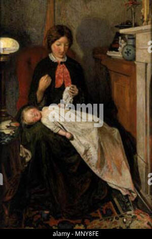 . Anglais : Peinture par Ford Madox Brown . 10 février 2012. 1248 Ford Madox Brown en attente Banque D'Images