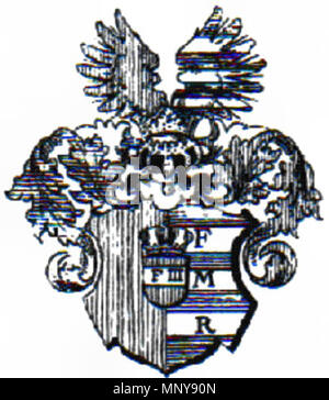 . Deutsch : Wappen der am See xi/Czernin von Chudenitz . 1886. 1250 Siebmacher Czernin von Chudenitz Wappen Banque D'Images