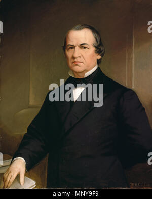 Andrew Johnson . Anglais : Portrait d'Andrew Johnson (1808-1875) Эндрю Джонсона Портрет Русский : (1808-1875) . après 1866. 1252 Washington Bogart Cooper - Andrew Johnson (après 1866) - Google Art Project Banque D'Images