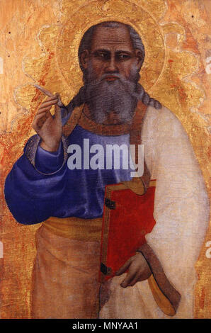 St John the Evangelist entre 1360 et 1365. 1256 Wga Nardo di Cione St John the Evangelist Lindenau Museum Altenburg Banque D'Images