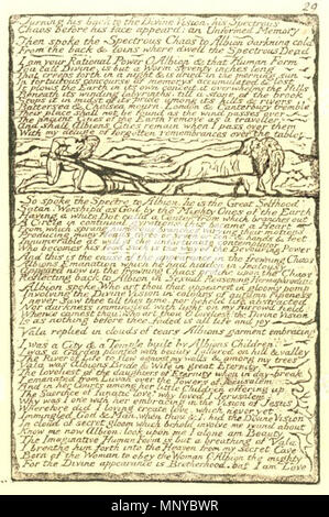 . Anglais : William Blake, la plaque 29 Jérusalem (copie A) . 13 novembre 2013, 11:40:34. William Blake (1757-1827) Noms alternatifs W. Blake ; Uil'iam Bleik Description La peintre, poète, écrivain, théologien, collectionneur et graveur, Date de naissance/décès 28 Novembre 1757 12 août 1827 Lieu de naissance/décès Broadwick Street London Charing Cross lieu de travail contrôle d'autorité : Q41513 : VIAF 54144439 ISNI : 0000 0001 2096 135X ULAN : 500012489 RCAC : n78095331 35019221 1264 NLA : WorldCat William Blake, la plaque 29 Jérusalem (copie A) Banque D'Images