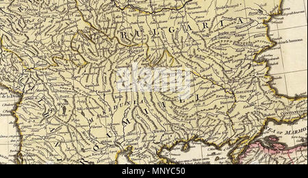 . Anglais : (Composite) d'une carte de la Méditerranée avec les régions voisines et des mers en Europe, en Asie et en Afrique. Par William Faden, géographe du Roi. Londres, imprimé pour Wm. Faden, Charing Cross, 1er mars 1785. 1er mars 1785. William Faden (1749-1836) Noms alternatifs Faden & Jefferys cartographe et éditeur britannique Description Date de naissance/décès vers 1750 21 mars 1836 Lieu de naissance Londres lieu de travail à partir de 1771 : 'géographe au Roi et au Prince of Wales' contrôle d'autorité : Q8008902 : VIAF 12630020 ISNI : 0000 0001 2276 5926 ULAN : 500043295 RCAC : n8 Banque D'Images