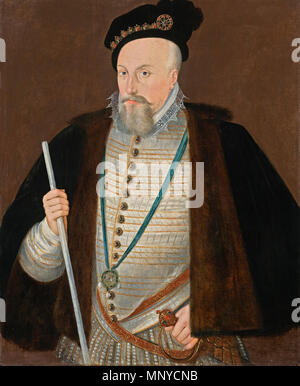 Anglais : Robert Dudley, comte de Leicester (1532 - 1588) . Personne illustrée : Robert Dudley, comte de Leicester . vers 1587. 1267 William Segar Robert Dudley, comte de Leicester Banque D'Images