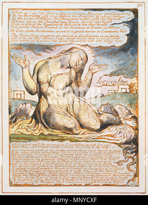 . Anglais : Jérusalem l'émanation de l'Albion géant e p92 300 . 15 février 2003, 15:30:44. William Blake (1757-1827) Noms alternatifs W. Blake ; Uil'iam Bleik Description La peintre, poète, écrivain, théologien, collectionneur et graveur Date de naissance/décès 28 Novembre 1757 12 août 1827 Lieu de naissance/décès Broadwick Street London Charing Cross lieu de travail contrôle d'autorité : Q41513 : VIAF 54144439 ISNI : 0000 0001 2096 135X ULAN : 500012489 RCAC : n78095331 NLA : 35019221 717 WorldCat Jérusalem l'émanation de l'Albion géant e p92 300 Banque D'Images