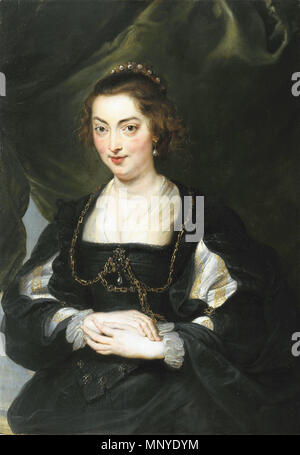 Portrait d'une jeune femme. Titre alternatif(s) : Portrait d'Isabelle Brandt [Ancien titre] circa 1620-1630. Atelier 1273 de Peter Paul Rubens 003 Banque D'Images