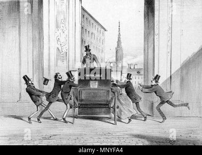 . Deutsch : Satirisches aus der Serie Bild der Gegenwart Wiener Fuhrwerke English : à partir de la série satirique imprimer voitures viennois contemporain . 1847. Anton Zampis (1820-1883) Noms alternatifs A. Zampis lithographe et peintre autrichien Description Date de naissance/Décès 28 Février 1820 22 décembre 1883 Lieu de naissance/décès Vienne Vienne Vienne lieu de travail contrôle d'autorité : Q21406260 47767918 ISNI VIAF : : 0000 0000 6682 6148 ULAN : 500023641 RCAC : pas de2008134375 GND : 126902666 chariot 1 Zampis-Viennese 1281 WorldCat Banque D'Images