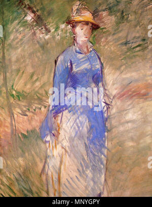 1288 Édouard Manet - Jeune Femme dans la verdure Banque D'Images