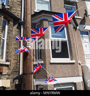 Fête royale de rue de mariage célébrant le mariage de Harry et Meghan Banque D'Images