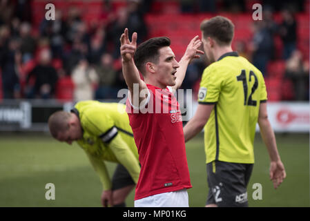 Jack Redshaw célèbre après avoir marqué. Salford City FC vs Curzon Ashton. Banque D'Images