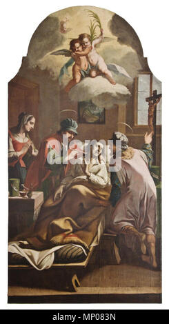 Slovenščina : Sv. Kozma à sv. Damijan 1746. 1219 Valentin Metzinger - Sv. Kozma à sv. Damijan Banque D'Images