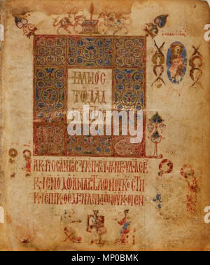 . Anglais : Theodore Psautier . 1066. 11e siècle anonyme byzantin Théodore 1185 Psautier 01 Banque D'Images