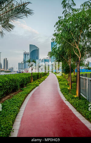 Piste de jogging dans un parc Dubai Banque D'Images