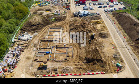 Vues aériennes de Redrow Homes development- Manor Park, situé à Rainham, Kent, UK Banque D'Images