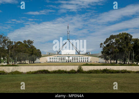 Entrée principale de la nouvelle Maison du Parlement, Canberra, Australie Banque D'Images