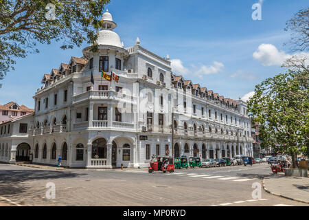 Vieux bâtiments coloniaux à Kandy au Sri Lanka Banque D'Images