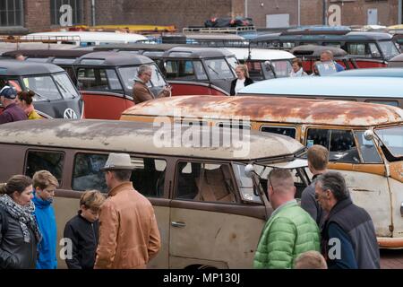 Vintage Retro VW Volkswagen, Transorters Banque D'Images