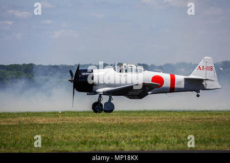 Des zéros japonais au centre du Texas Airshow Banque D'Images