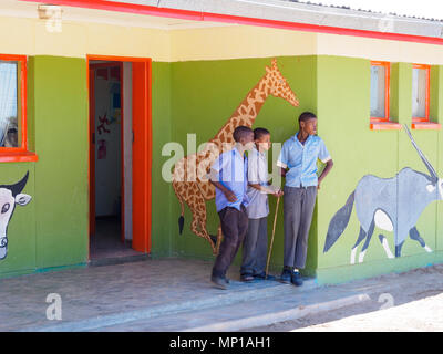 L'école primaire Grootberg Namibie Août 2017 Banque D'Images