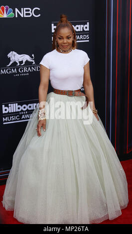 Las Vegas, Nevada, USA. 20 mai, 2018. La chanteuse Janet Jackson assiste à 2018 le magazine Billboard Music Awards le 20 mai 2018 au MGM Grand Arena de Las Vegas, Nevada Crédit : Marcel Thomas/ZUMA/Alamy Fil Live News Banque D'Images