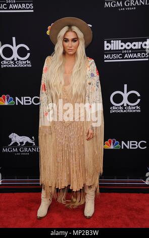 Kesha aux arrivées de Billboard Music Awards 2018, MGM Grand Garden Arena, Las Vegas, NV le 20 mai 2018. Photo par : Elizabeth Goodenough/Everett Collection Banque D'Images
