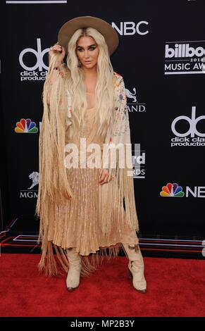 Kesha aux arrivées de Billboard Music Awards 2018, MGM Grand Garden Arena, Las Vegas, NV le 20 mai 2018. Photo par : Elizabeth Goodenough/Everett Collection Banque D'Images