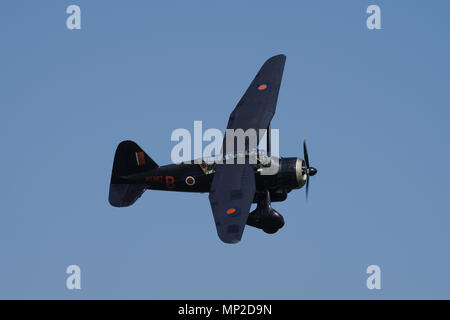 Westland Lysander III, V9367, G-AZWT, Collection Shuttleworth, ancien gardien, Banque D'Images