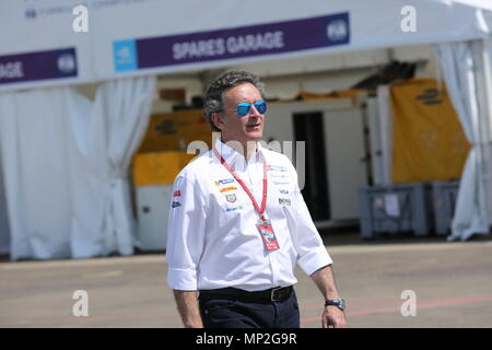 Berlin, Allemagne. 19 mai, 2018. Formule E à Berlin-Tempelhof : La photo montre Alejandro Agag. Credit : Simone Kuhlmey/Pacific Press/Alamy Live News Banque D'Images