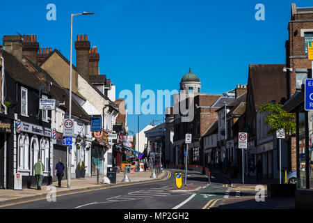 High street, Watford, Hertfordshire, Angleterre, Royaume-Uni Banque D'Images