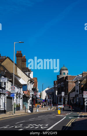 High street, Watford, Hertfordshire, Angleterre, Royaume-Uni Banque D'Images