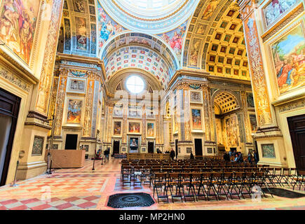 Mantoue, Italie - 22 octobre 2016 : l'intérieur de l'église de Sant Andrea Montegna de Mantoue, Lombardie, Italie Banque D'Images