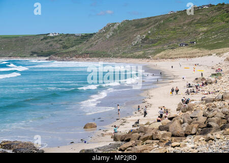 Sennen Cove à Cornwall. Banque D'Images