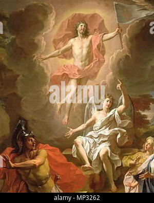 Français : La résurrection du Christ l'Anglais : La Résurrection du Christ . La résurrection de Jésus est la foi chrétienne que Jésus le Christ est revenu miraculeusement à la vie le dimanche suivant le vendredi à laquelle il a été exécuté par crucifixion. C'est le principe central de la foi chrétienne et de théologie et une partie de la de Nicée : 'il ressuscita le troisième jour, conformément aux Écritures".[1][2] Dans le Nouveau Testament, après les Romains crucifier Jésus, il est oint et enterré dans un tombeau neuf par Joseph d'Arimathie, mais Dieu suscite des morts[3] et il apparaît à beaucoup de gens sur une période Banque D'Images