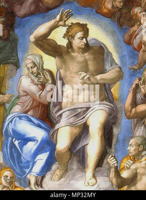 . À partir de détails le Jugement dernier de Michel-Ange . Entre 1534 et 1541. Michelangelo (1475-1564) Noms alternatifs MICHELANGELO DI LODOVICO BUONARROTI SIMONI Italien Description peintre, sculpteur, architecte, poète et inventeur Date de naissance/décès 6 Mars 1475 18 février 1564 Lieu de naissance/décès Caprese Michelangelo Rome à partir de la période de travail jusqu'à 1487 lieu de travail 1564 Florence (1487-1494), Bologne (1494-1496), Rome (1496-1501), Florence (1501-1505), Rome (1505-1506), Florence (1506-1508), Rome (1508-1516), Florence (1516-septembre 1529), Venise (septembre 1529-novembre 1529), Banque D'Images