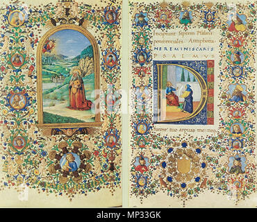 Deutsch : Stundenbuch des Lorenzo de Medici : I. Anglais Livre de Prière de Lorenzo de' Medici English : Livre d'heures de Laurent le Magnifique 1485. 1149 Stundenbuch Medici 2 Banque D'Images