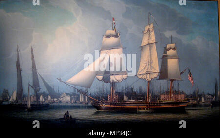 . Quais de 'Boston' par Robert Salmon, 1829 - Old State House Museum, Boston, Massachusetts, USA. Créé en 1829, photographie prise le 26 avril 2010.. Robert Salmon (1775-circa 1851) Noms alternatifs Robert Salomon ; Robert W. Le saumon ; Salomon ; R. Solomon, Saumon, Saloman peintre anglo-américaine Description peintre de Marine Date de naissance/décès 1775 vers 1851 Lieu de naissance/décès Whitehaven, Angleterre Royaume-uni lieu de travail Liverpool, Greenock, contrôle de l'autorité de Boston : Q1722657 : 21988178 VIAF ULAN : 500115419 RCAC : nr89009689 RKD : WorldCat 69415 1257 Quais de Boston par Robe Banque D'Images