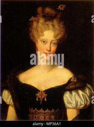 1021 Portrait de Marie Caroline de Naples et de Sicile (1798-1870) (1798-1870), duchesse de Berry par Charles Rauch Banque D'Images