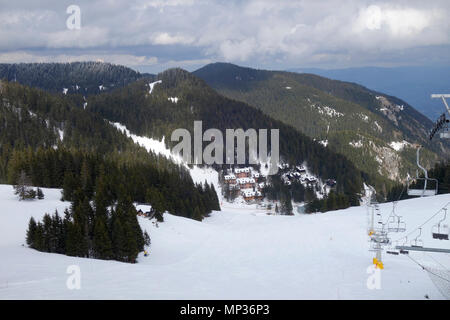 Ski, Golte (mode paysage) de la Slovénie. Banque D'Images