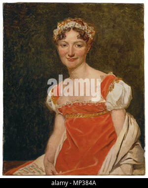 Anglais : Portrait de la Baronne Pauline Jeanin 1812. Jacques-Louis David (1748-1825) Noms alternatifs Jacques Louis David, David Jak Lui Description peintre et homme politique date de naissance/Décès 30 Août 1748 29 décembre 1825 Lieu de naissance/décès Paris Bruxelles période de travail lieu de travail néoclassicisme Paris, Rome, Bruxelles contrôle d'autorité : Q83155 : VIAF 66575297 ISNI : 0000 0001 2137 4173 ULAN : 500115221 RCAC : n50035639 NLA : 35033606 690 WorldCat Jacques-Louis David - Pauline fille Jeanne en 1812 Banque D'Images