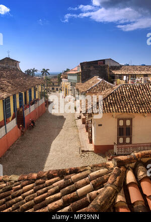 Les rues de Trinidad vue d'en haut. Banque D'Images