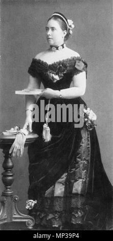 . Anglais : La princesse Victoria de l'Allemagne . 1884. Tyska 1210 kejsarinnan Victoria Banque D'Images