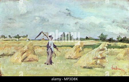 . 672 Ion Andreescu - Fenaison Banque D'Images