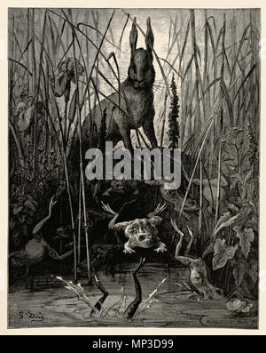 . Anglais : Scan d'une gravure de Gustave Doré - 'Le lièvre et les Grenouilles' . Gustave Doré (1832-1883) Noms alternatifs Paul Gustave Doré, Paul Gustave Louis Christophe Doré Description peintre, illustrateur, graveur et caricaturiste Date de naissance/Décès 6 Janvier 1832 23 janvier 1883 Lieu de naissance/décès lieu de travail Paris Strasbourg Paris contrôle d'autorité : Q6682 : VIAF 41839207 ISNI : 0000 0001 2278 6962 ULAN : 500013657 RCAC : n79089221 35041510 1175 NLA : WorldCat le lièvre et les Grenouilles Banque D'Images
