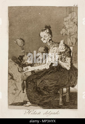 . Anglais : Capricho n° 44 . 25 août 2011, 11:03:51. Francisco Goya (1746-1828) Noms alternatifs Francisco Goya Lucientes, Francisco de Goya y Lucientes, Francisco José Goya Lucientes Description l'espagnol, peintre, graveur, lithographe, graveur et aquafortiste Date de naissance/décès 30 Mars 1746 16 avril 1828 Lieu de naissance/décès Fuendetodos Bordeaux lieu de travail Madrid, Saragosse, Bordeaux contrôle d'autorité : Q5432 : VIAF 54343141 ISNI : 0000 0001 2280 1608 ULAN : 500118936 RCAC : n79003363 NLA : 36545788 913 WorldCat Museo del Prado - Goya - Caprichos - N° 44 - Hilan Delgado Banque D'Images