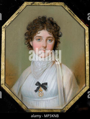 . Emma, Lady Hamilton, portant attribution de la croix de Malte. Dit Nelson's favorite portrait de sa (voir Emma Hamilton par Norah Lofts, page 81 ISBN 0-698-10912-0). 1800. 725 Johann Heinrich Schmidt - Emma, Lady Hamilton Banque D'Images