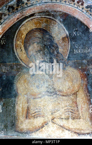 . Anglais : Saint Nicholas Church Bolnichki Fresco . 23 janvier 2005, 14:41:20. 1085 Bolnichki inconnu Saint Nicholas Church Fresco 07 Banque D'Images