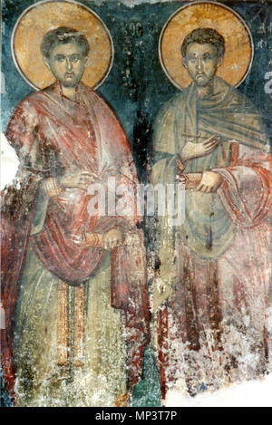 . Anglais : Saint Nicholas Church Bolnichki Fresco . 23 janvier 2005, 15:22:34. 1085 Bolnichki inconnu Saint Nicholas Church Fresco 10 Banque D'Images