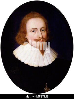 D'après John Hoskins, huile sur panneau, (vers 1625-1630) . Portrait de Robert Carr, 1er comte de Somerset . Entre 1625 et 1630. John Hoskins 1068 Robert-Carr - Somerset Banque D'Images